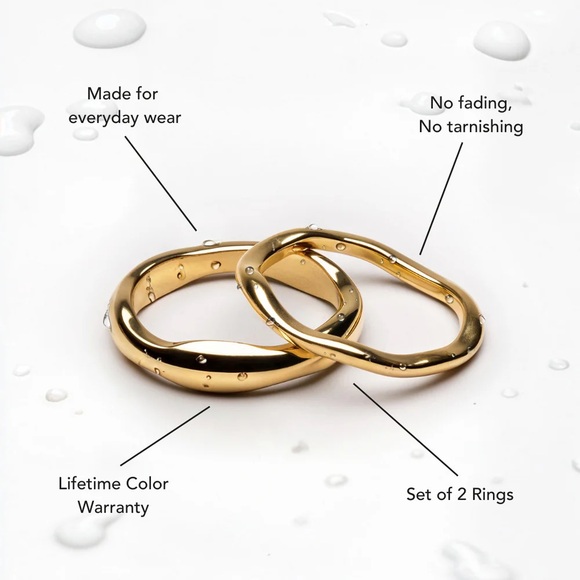 ATOLEA GEMINI STACKABLE RINGS - Picture 2 of 3